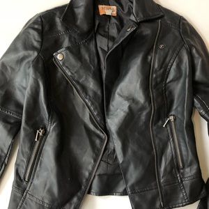 Faux leather jacket- perfect condition!